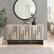Alt View 11. Walker Edison - Contemporary Art Deco Vertical Detail Sideboard - Ivory Oak.
