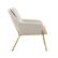 Alt View 31. Walker Edison - Glam Accent Chair - Cream.