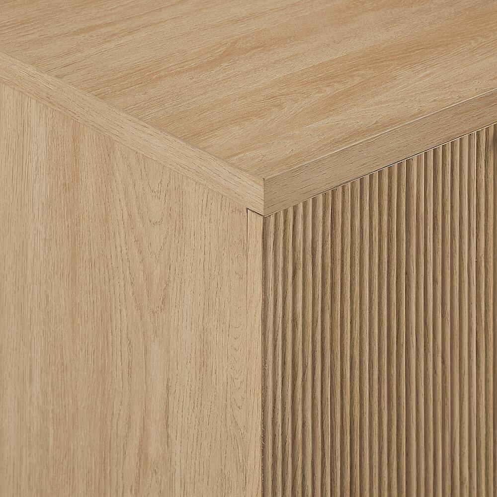 Alt View 32. Walker Edison - Urban 4-Door Accent Cabinet - Coastal Oak.