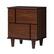 Angle. Walker Edison - Modern Solid Wood 2-Drawer Nightstand - Walnut.