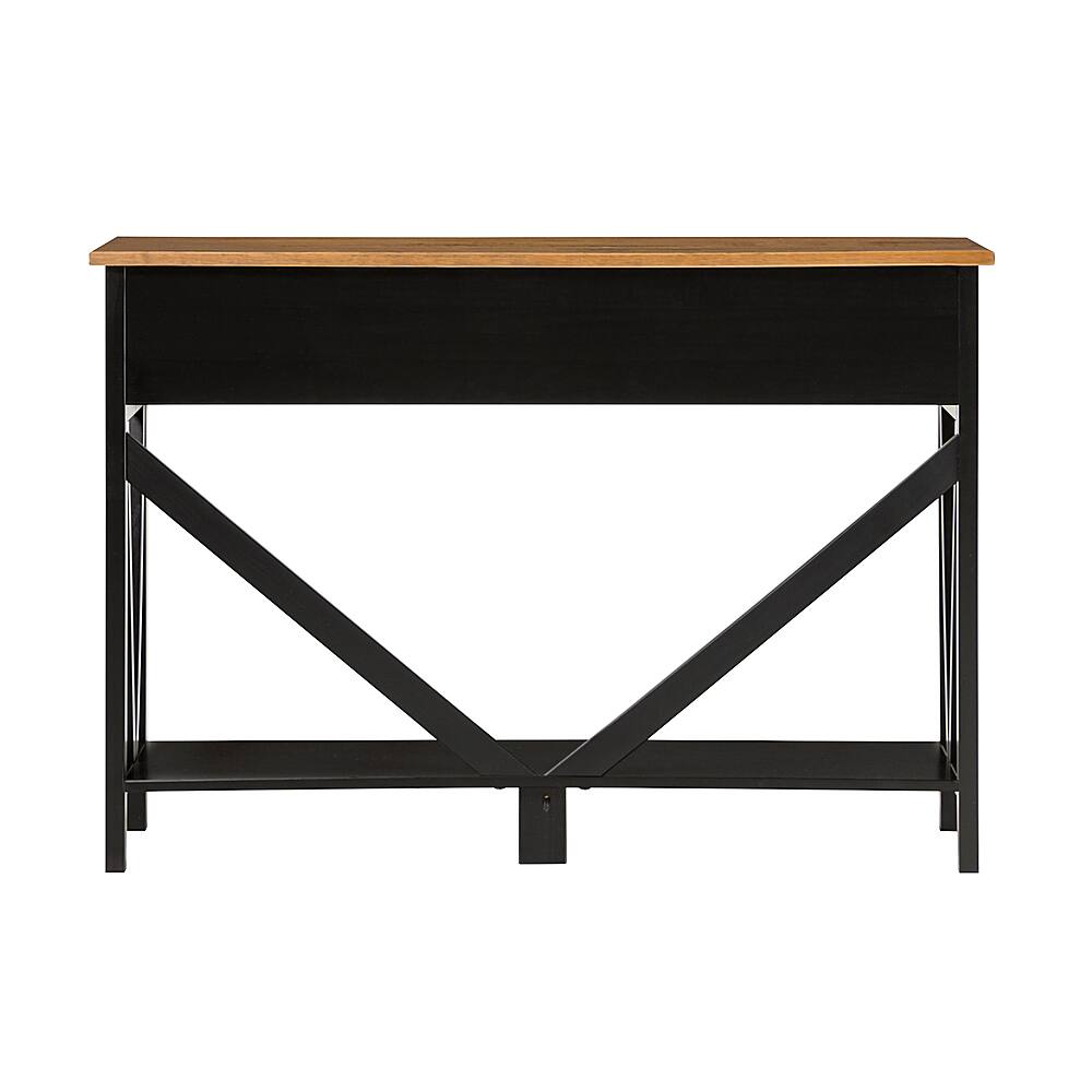 Best Buy: Walker Edison Rustic Distressed Solid Wood Entry Table with ...