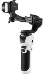 Zhiyun - Crane-M 3S 3-Axis Gimbal Stabilizer for Smartphone, Action, or Mirrorless Cameras with Detachable Tri-pod Stand - White - Angle_Zoom