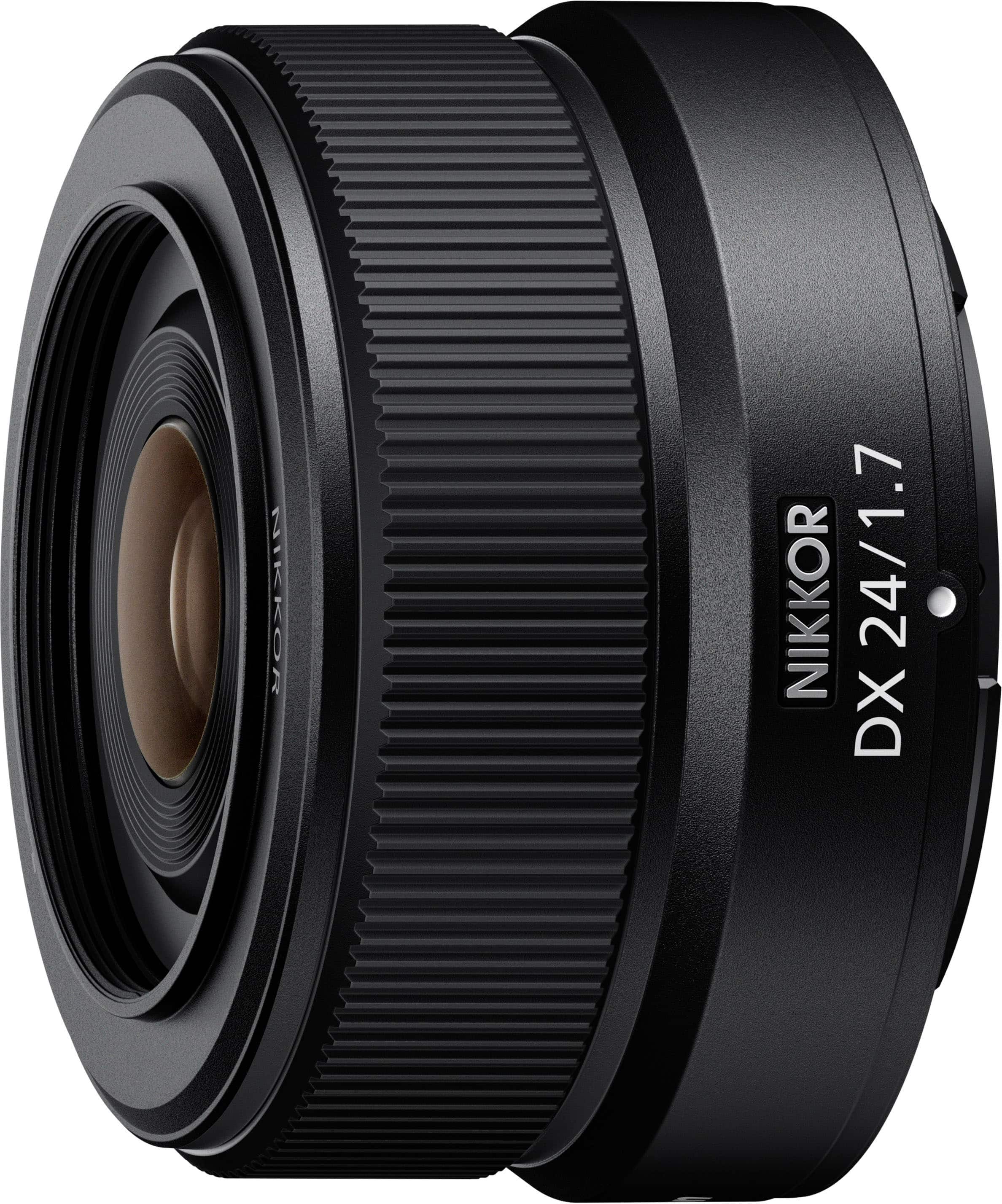 Front. Nikon - NIKKOR Z DX 24mm f/1.7 Wide Angle Prime Lens - Black.