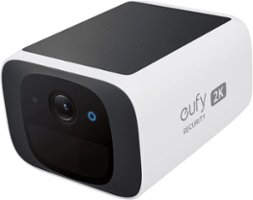 eufy Security - eufy S220 SoloCam Battery-Powered Security Camera with Solar Charging - White - Front_Zoom