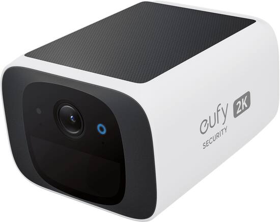 eufy Security eufy S220 SoloCam Battery Powered Security Camera with Solar Charging White T8134121 Best Buy