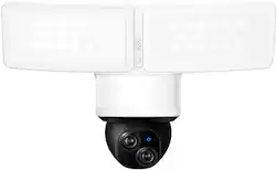 eufy - E340 Outdoor Wired 3K PTZ Security Camera with Floodlights and Dual Lens - White - Front_Zoom