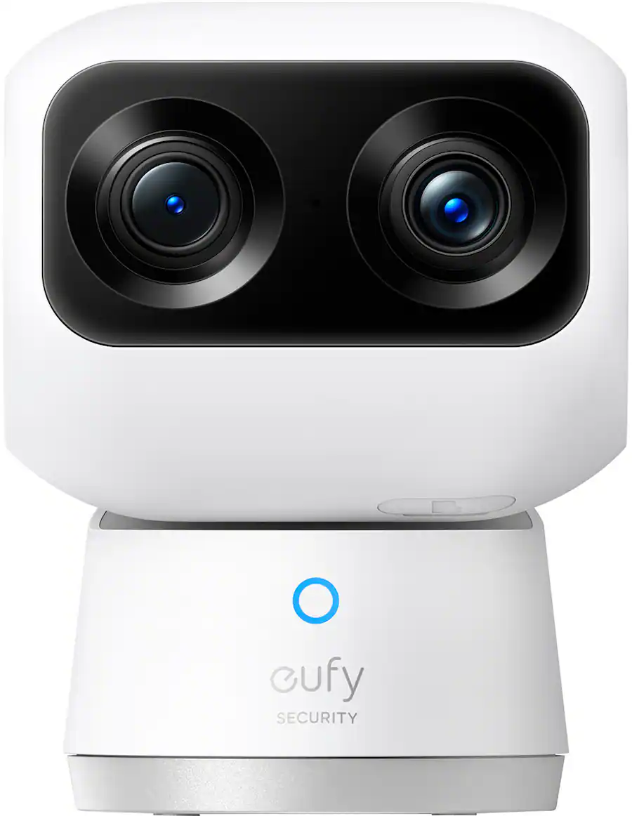 eufy S350 Indoor Wired 4K PTZ Security Camera with Dual Lens White