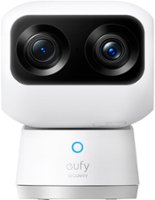 eufy Security - IndoorCam S350 Wired Indoor Security Camera with 360 Degree Surveillance - White - Front_Zoom
