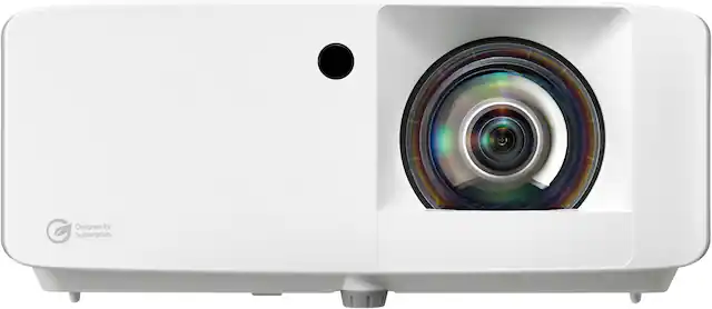 Front. Optoma - GT2100HDR Compact Short Throw 1080p HD Laser Projector with High Dynamic Range - White.