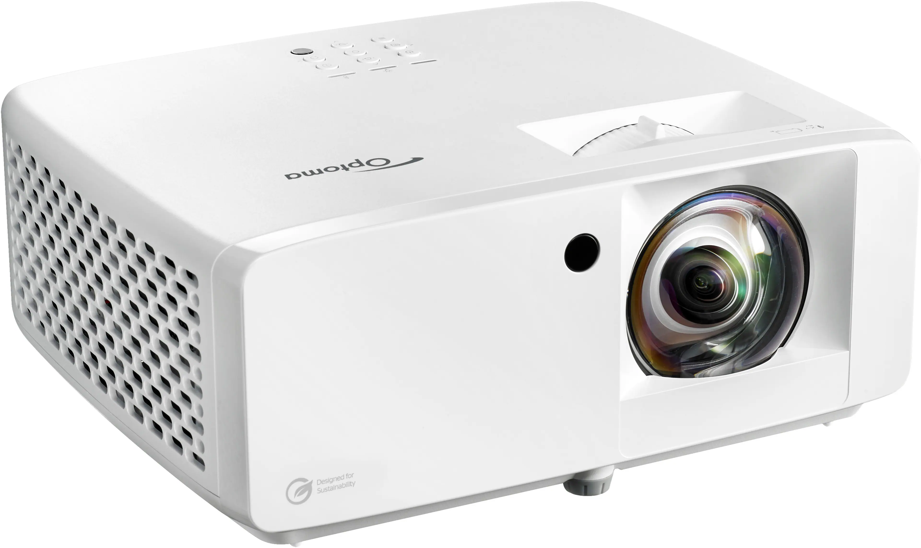 Left. Optoma - GT2100HDR Compact Short Throw 1080p HD Laser Projector with High Dynamic Range - White.