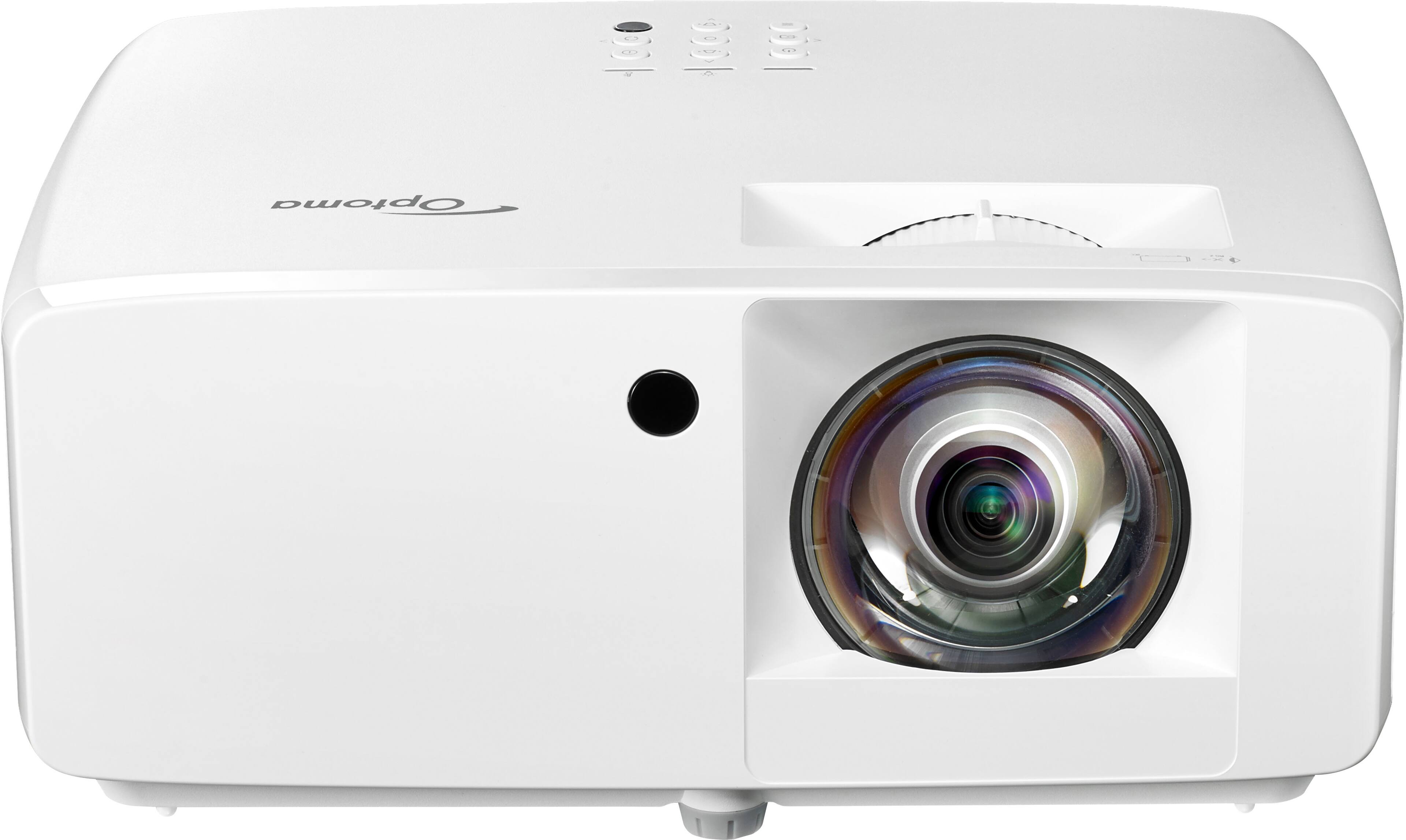 Top. Optoma - GT2000HDR Compact Short Throw 1080p HD Laser Projector with High Dynamic Range - White.