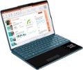 Angle Zoom. Lenovo - Yoga Book 9i 2-in-1 13.3" 2.8K Dual Screen OLED Touchscreen Laptop - Intel Core i7-1355U with 16GB Memory - 1TB SSD - Tidal Teal.