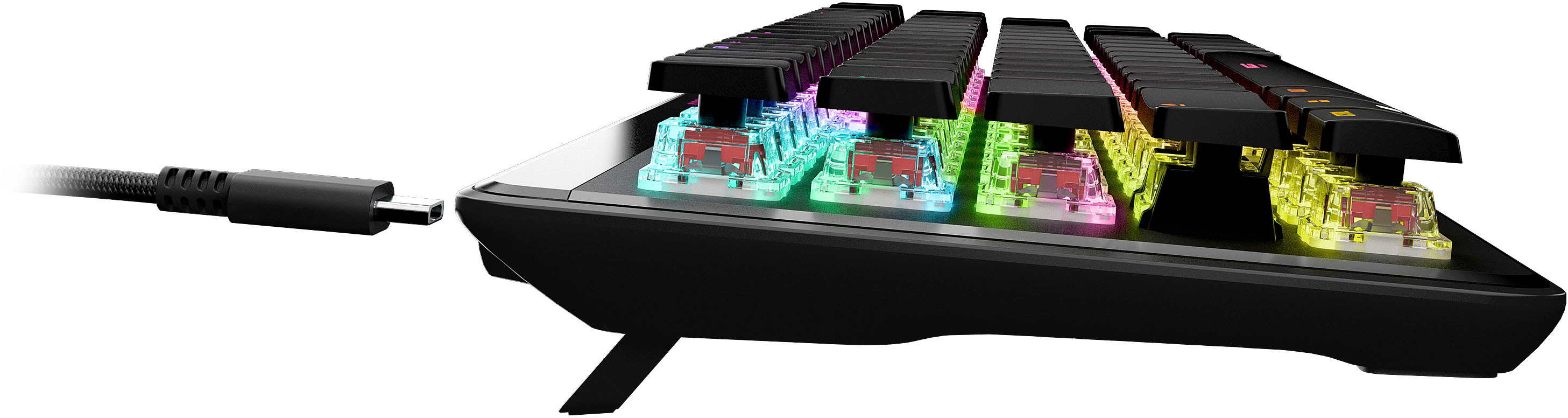  ROCCAT Vulcan II Mini Air 65% Optical Mechanical Gaming  Keyboard, Full Wireless and Bluetooth Capabilities, Customizable RGB  Illumination, Button Duplicator, On-Board Profiles, Aluminum Plate – Black  : Video Games