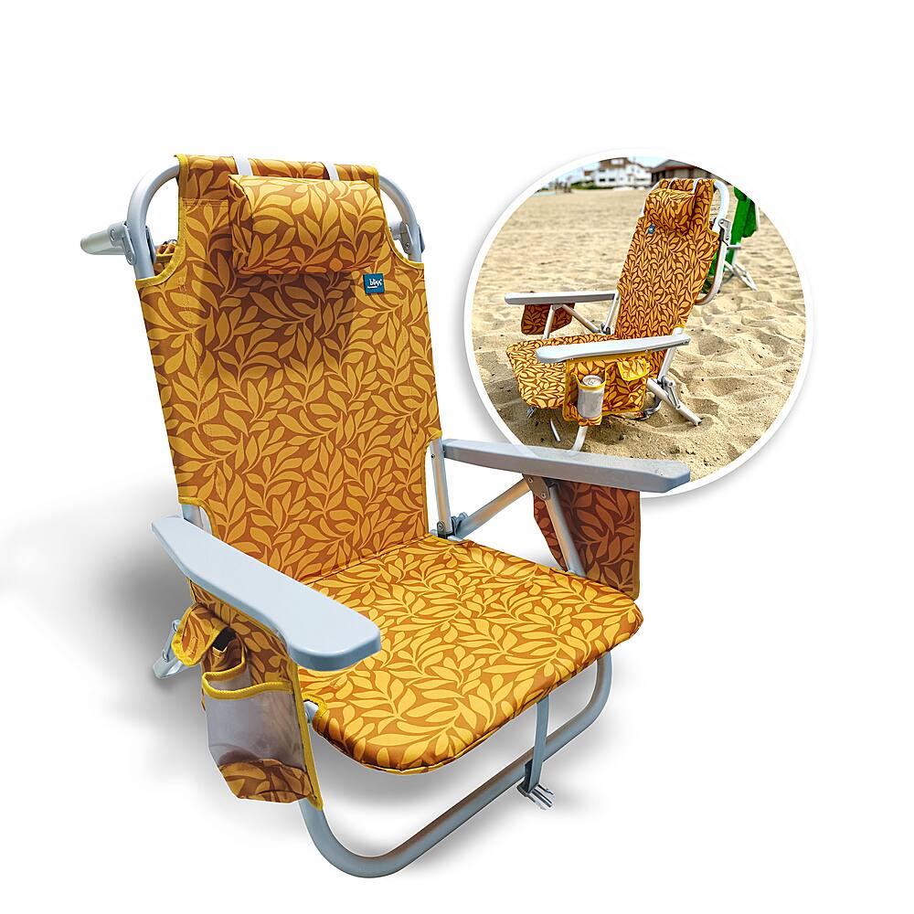 Best Buy Bliss Backpack Beach Chair Amber Leaf BBC350AL