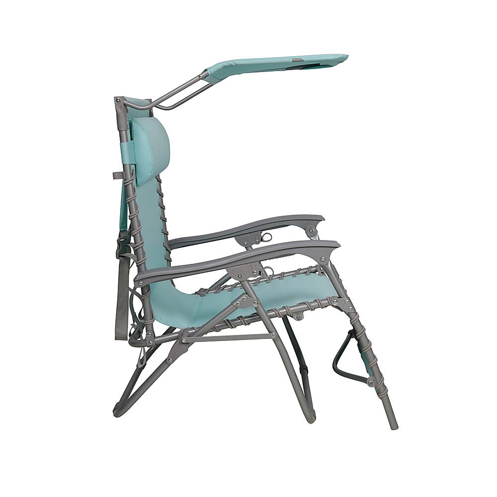 Bliss Hammocks 26 Gravity Free Beach Chair w/ Pillow & Canopy, Weather &  Rust Resistant