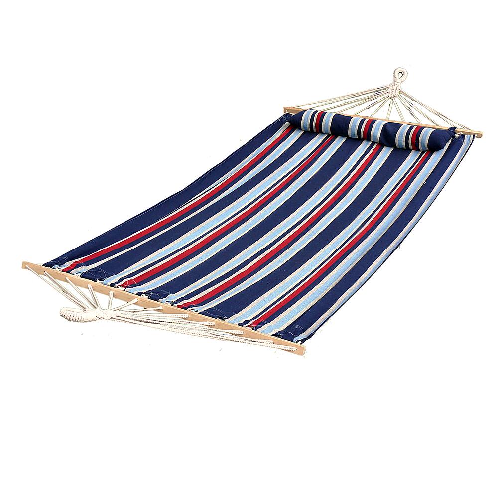 Alt View 11. Bliss - Caribbean Hammock w/ Pillow & Hanging Hardware - Patriot.