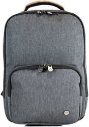 PKG - Robson 12L Recycled Crossbody Bag for 14" Laptop - Dark Grey/Tan - Front_Zoom