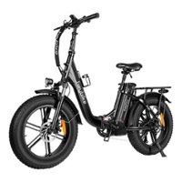 Heybike - Ranger Foldable Ebike w/ 55mi Max Operating Range & 25 mph Max Speed - for Any Terrain - Black - Front_Zoom
