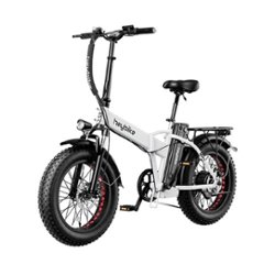 Heybike - Mars Foldable Ebike w/ 48mi Max Operating Range & 20 mph Max Speed- for Any Terrain - White - Front_Zoom