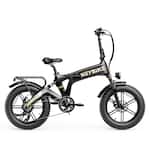 Heybike - Tyson Foldable E-bike w/ 55mi Max Operating Range & 28 mph Max Speed- UL Certified - Black