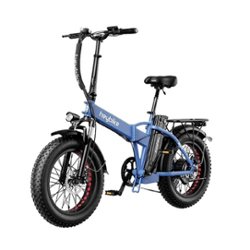 Heybike - Mars Foldable Ebike w/ 48mi Max Operating Range & 20 mph Max Speed- for Any Terrain - Blue - Front_Zoom