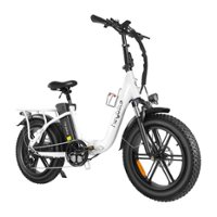 Heybike - Ranger Foldable Ebike w/ 55mi Max Operating Range & 25 mph Max Speed - for Any Terrain - White - Front_Zoom