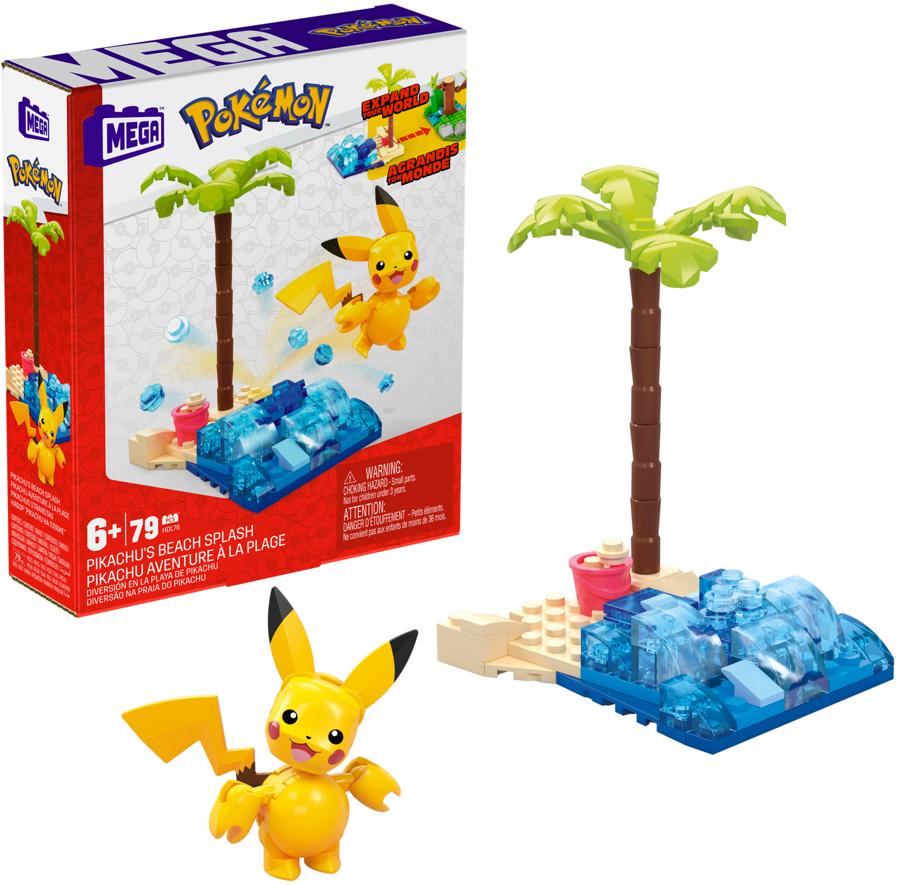 Best Buy: MEGA Pokémon Motion Pikachu Building Brick Set with