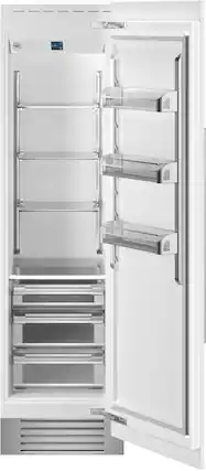Front. Bertazzoni - 13.0 cu ft Built-in Refrigerator Column with Interior TFT touch & Scroll Interface - Stainless Steel.