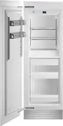 Bertazzoni - 16.8 cu ft Built-in Freezer Column with Interior TFT touch & Scroll Interface - Custom Panel Ready - Front_Zoom