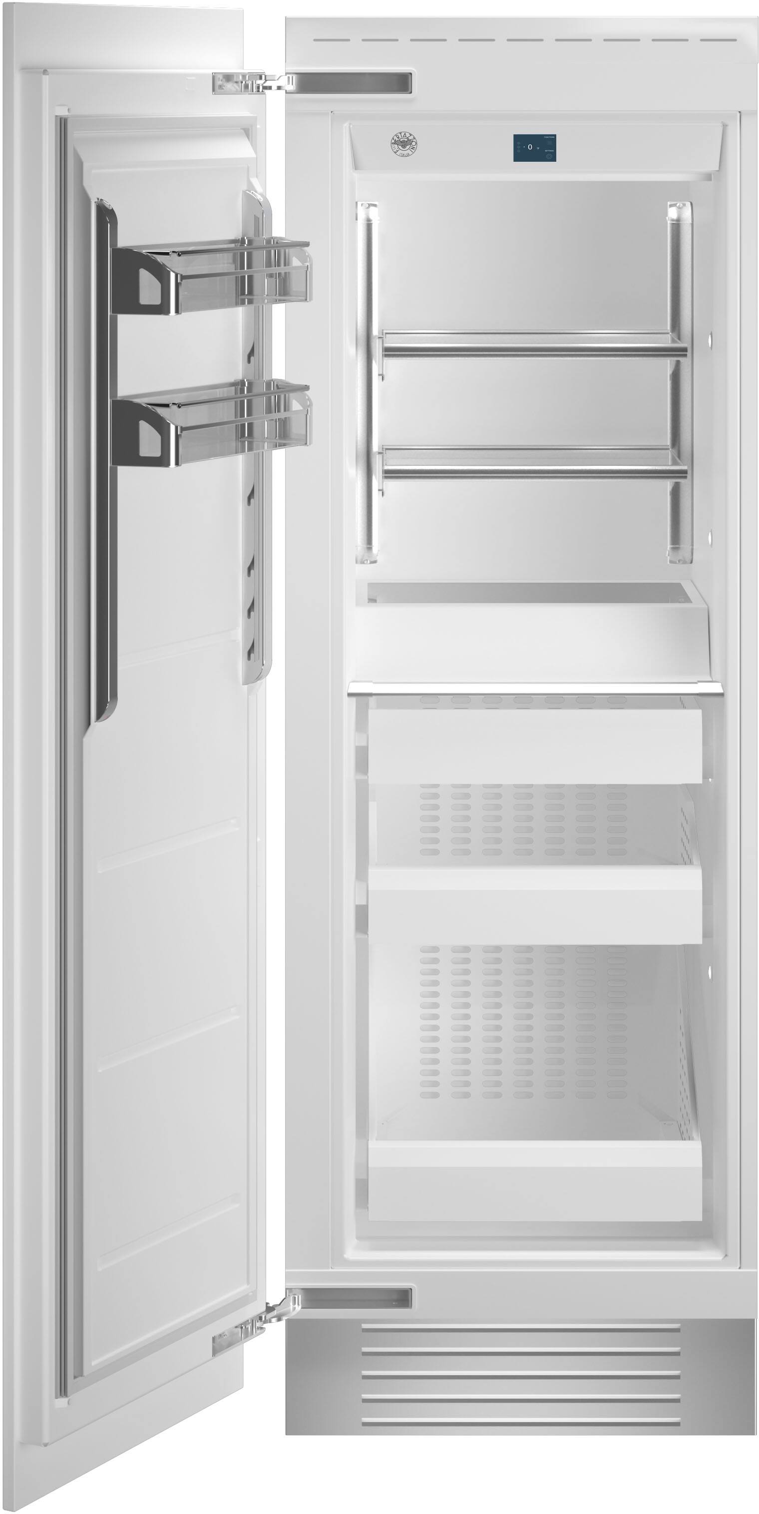 Bertazzoni - 16.8 cu ft Built-in Freezer Column with Interior TFT touch & Scroll Interface - Custom Panel Ready