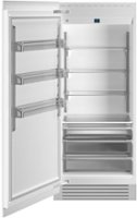 Bertazzoni - 21.5 cu ft Built-in Refrigerator Column with Interior TFT touch & Scroll Interface - Front_Zoom