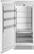 Front. Bertazzoni - 21.5 cu ft Built-in Refrigerator Column with Interior TFT touch & Scroll Interface - Stainless Steel.