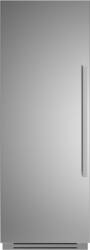 Bertazzoni - 16.8 cu ft Built-in Freezer Column with Interior TFT touch & Scroll Interface - Stainless Steel - Front_Zoom