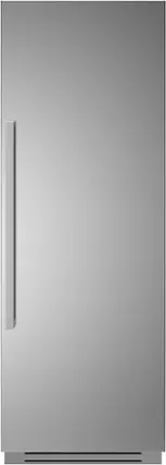Front. Bertazzoni - 16.8 cu ft Built-in Freezer Column with Interior TFT touch & Scroll Interface - Stainless steel.