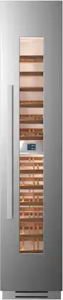 Bertazzoni - 8.4 cu.ft Built-in Wine Column with Interior TFT touch & Scroll Interface - Stainless Steel