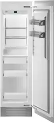 Bertazzoni - 12.6 cu ft Built-in Freezer Column with Interior TFT touch & Scroll Interface - Custom Panel Ready - Front_Zoom