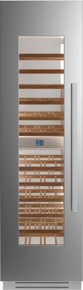 Bertazzoni - 12.9 cu.ft Built-in Wine Column with Interior TFT touch & Scroll Interface - Stainless Steel