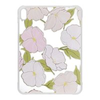 Insignia™ - Hard-Shell Snap-On Case for Apple iPad 10th Gen 10.9" - Pink Flowers - Front_Zoom