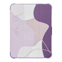 Insignia™ - Folio Case for Apple iPad 10.9" (10th generation) - Purple Abstract - Front_Zoom