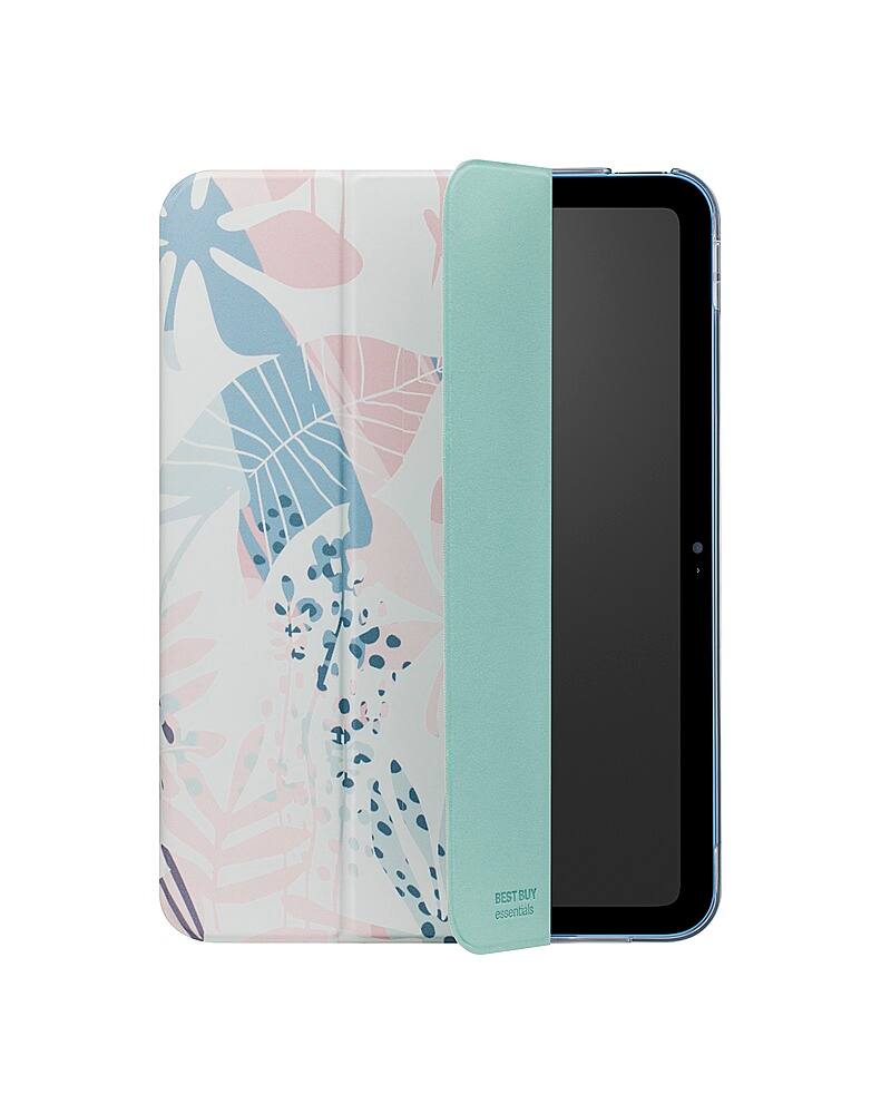 Alt View 12. Best Buy essentials™ - Folio Case for iPad 10th Gen 10.9" - Blue Leaf.