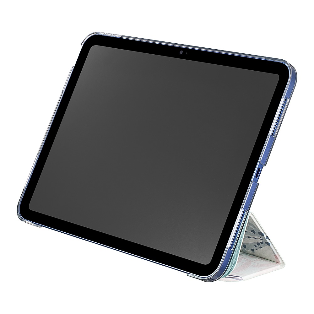 Left View: SaharaCase - Folio Case for Apple iPad Air 10.9" (4th Generation 2020 and 5th Generation 2022) - Aqua