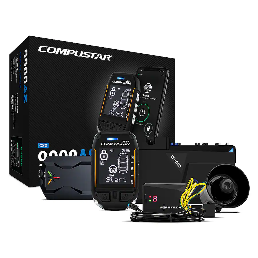Compustar All in One 2 Way Remote Start + Security Bundle w/LTE Module ...