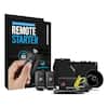 Front. Compustar - 1-Way remote start kit with security - Installation Included - Black.