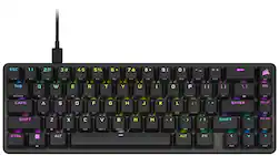 CORSAIR - K65 PRO MINI RGB 65% Optical-Mechanical Gaming Keyboard Backlit RGB LED, OPX - Black - Front_Zoom
