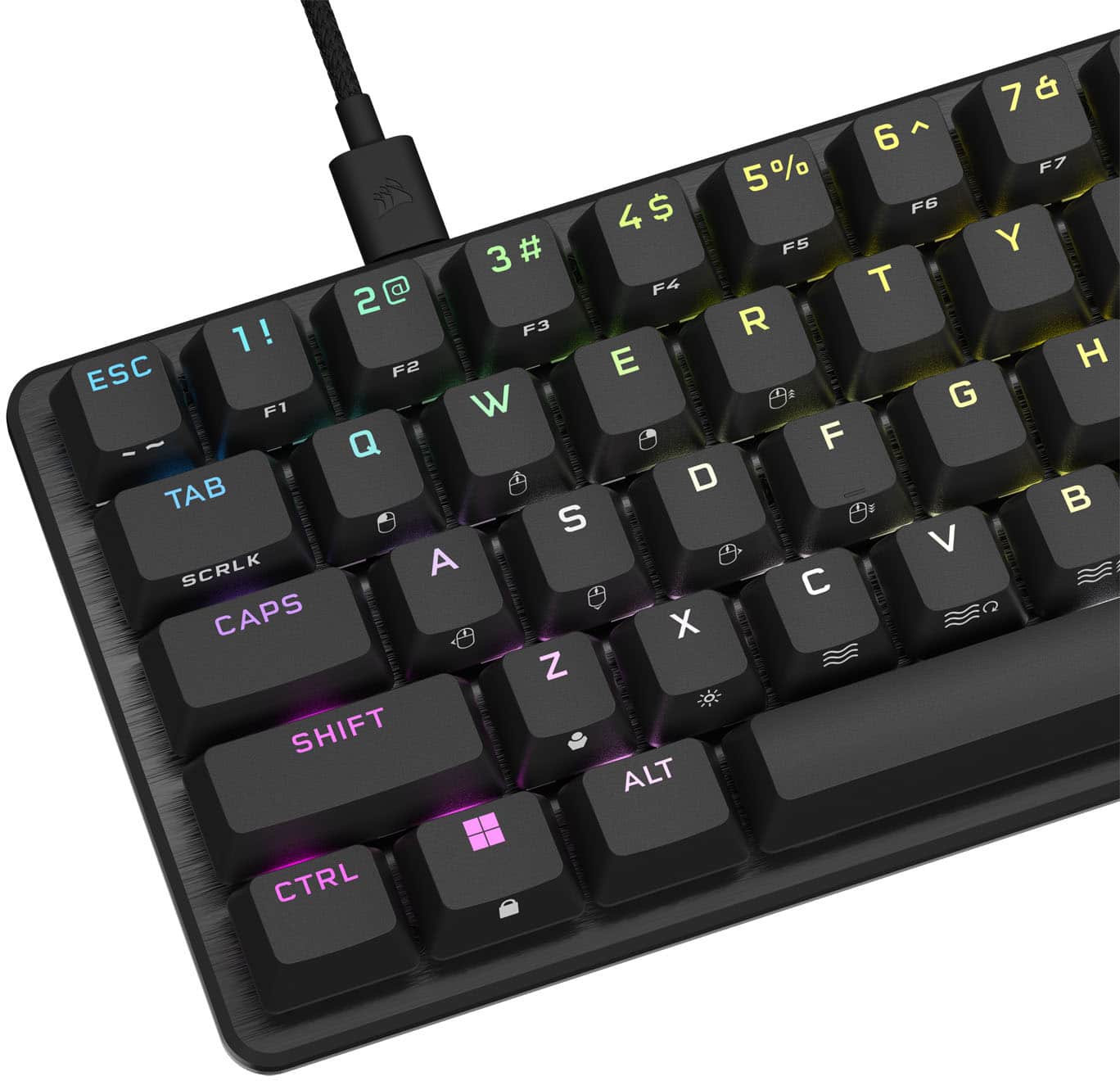 Alt View 20. CORSAIR - K65 PRO MINI RGB 65% Optical-Mechanical Gaming Keyboard Backlit RGB LED, OPX - Black.