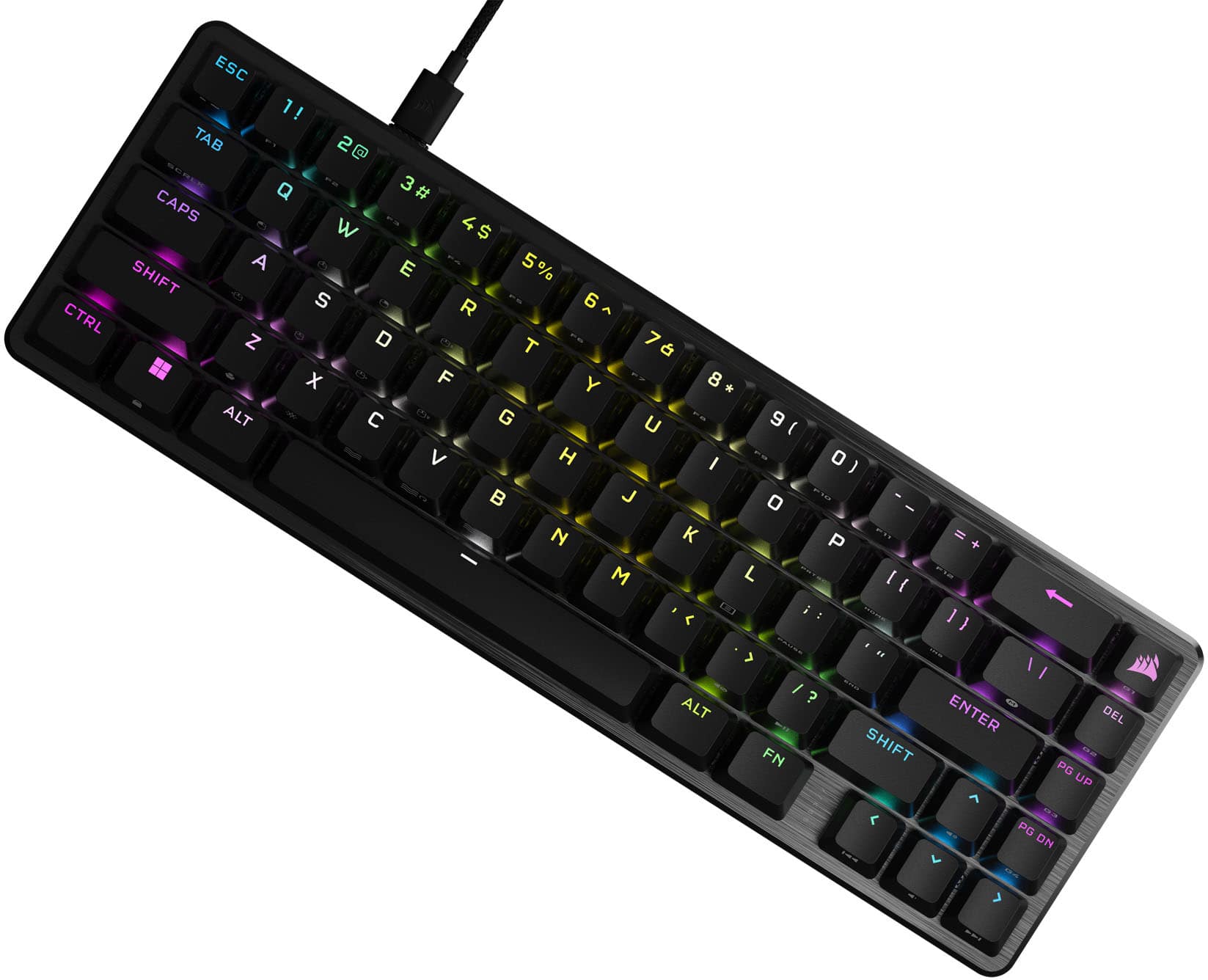 Alt View 22. CORSAIR - K65 PRO MINI RGB 65% Optical-Mechanical Gaming Keyboard Backlit RGB LED, OPX - Black.
