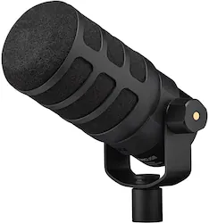 RØDE - PodMic USB - Versatile Dynamic Broadcast Microphone - Black - Front_Zoom