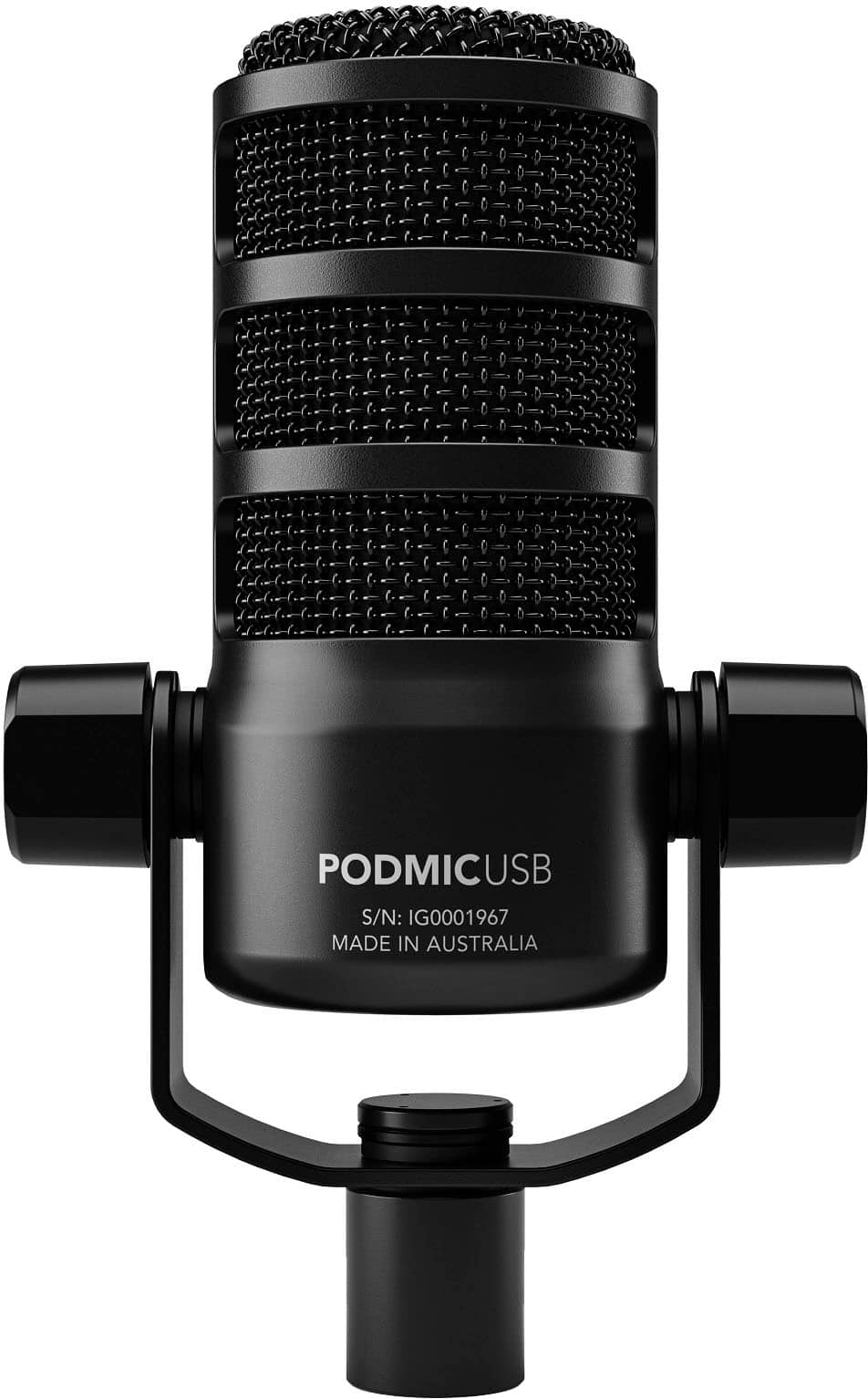 Alt View 12. RØDE - PodMic USB - Versatile Dynamic Broadcast Microphone - Black.