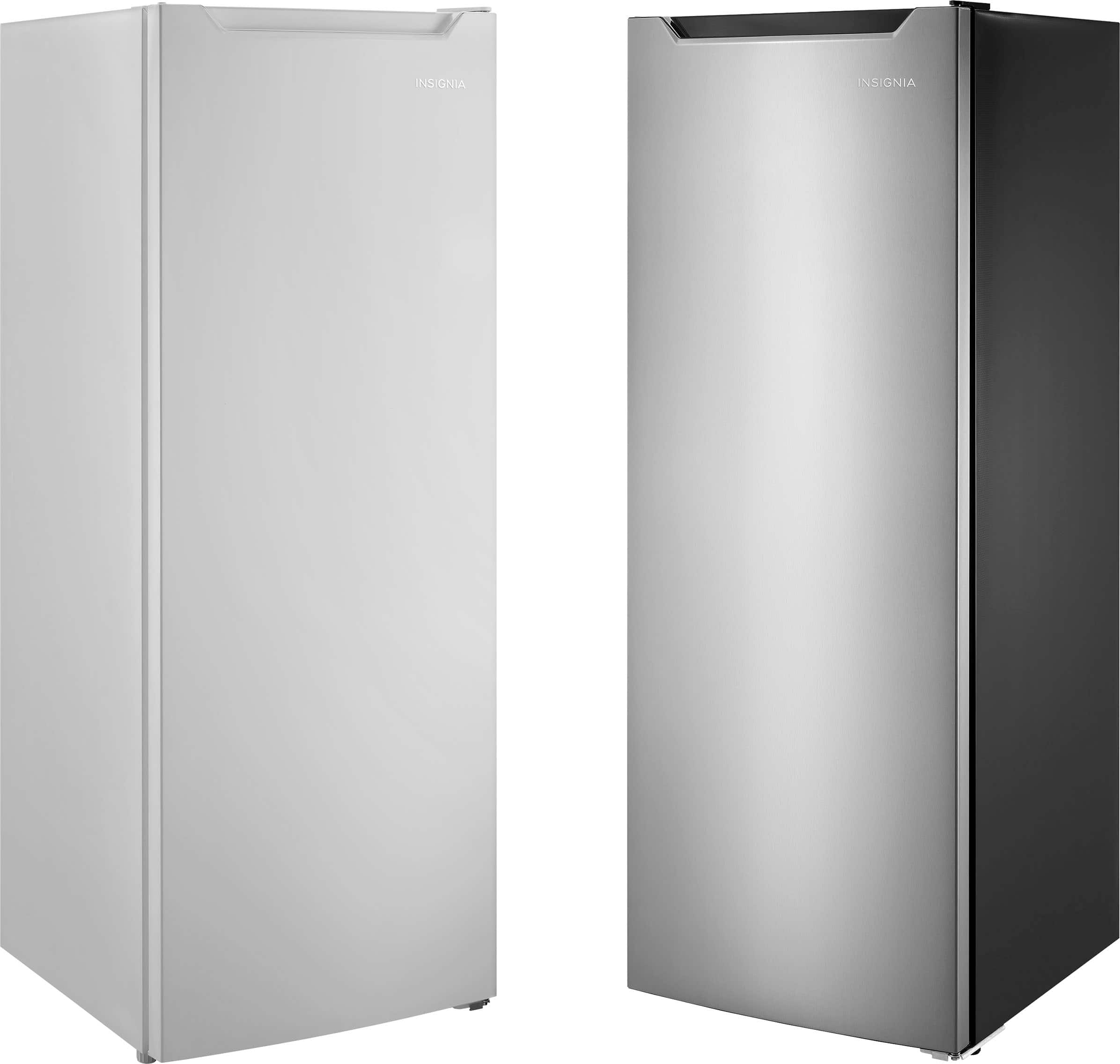 Alt View 15. Insignia™ - 7 Cu. Ft. Garage Ready Upright Convertible Freezer with ENERGY STAR Certification - Stainless Steel Look.