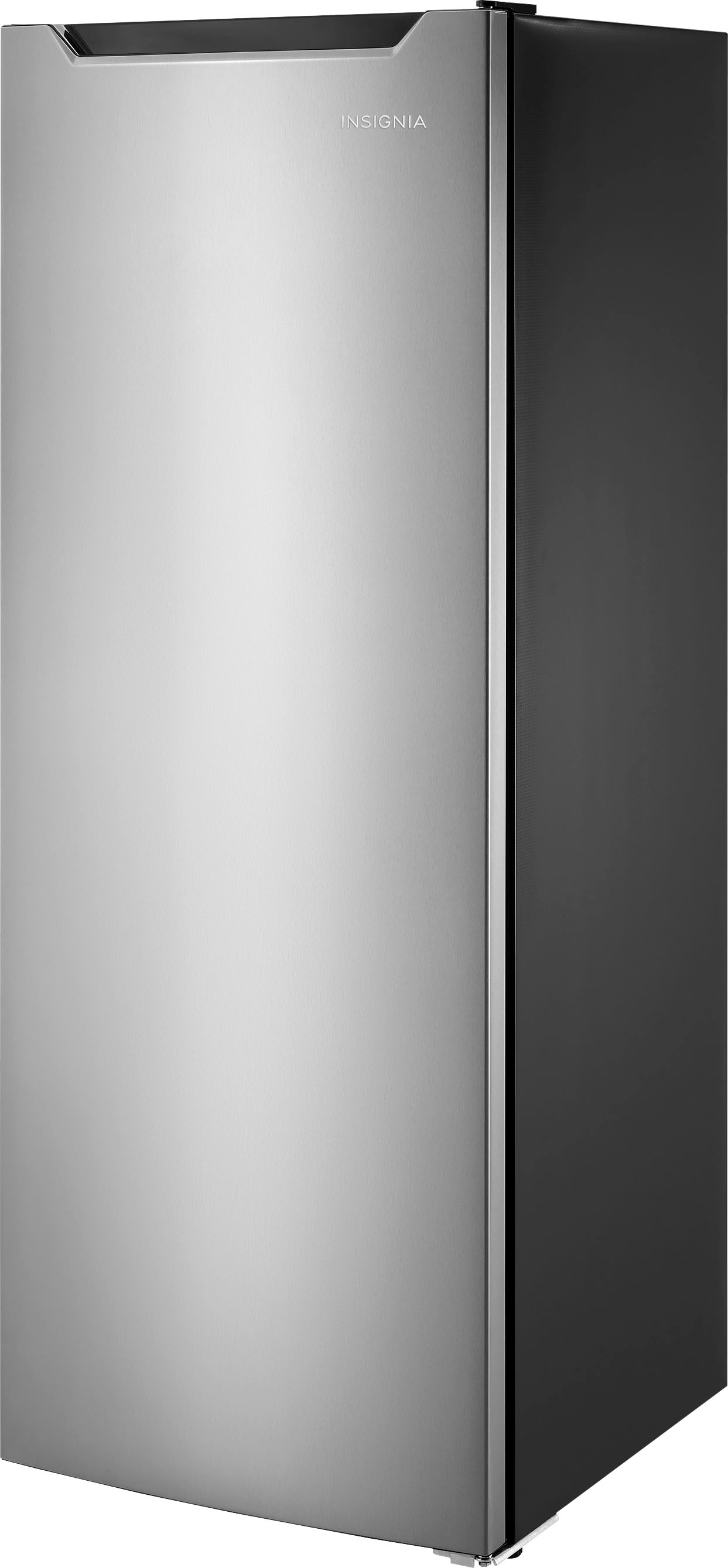 Left View: JennAir - 8.0 Cu. Ft. Upright Wi-Fi Freezer - Custom Panel Ready